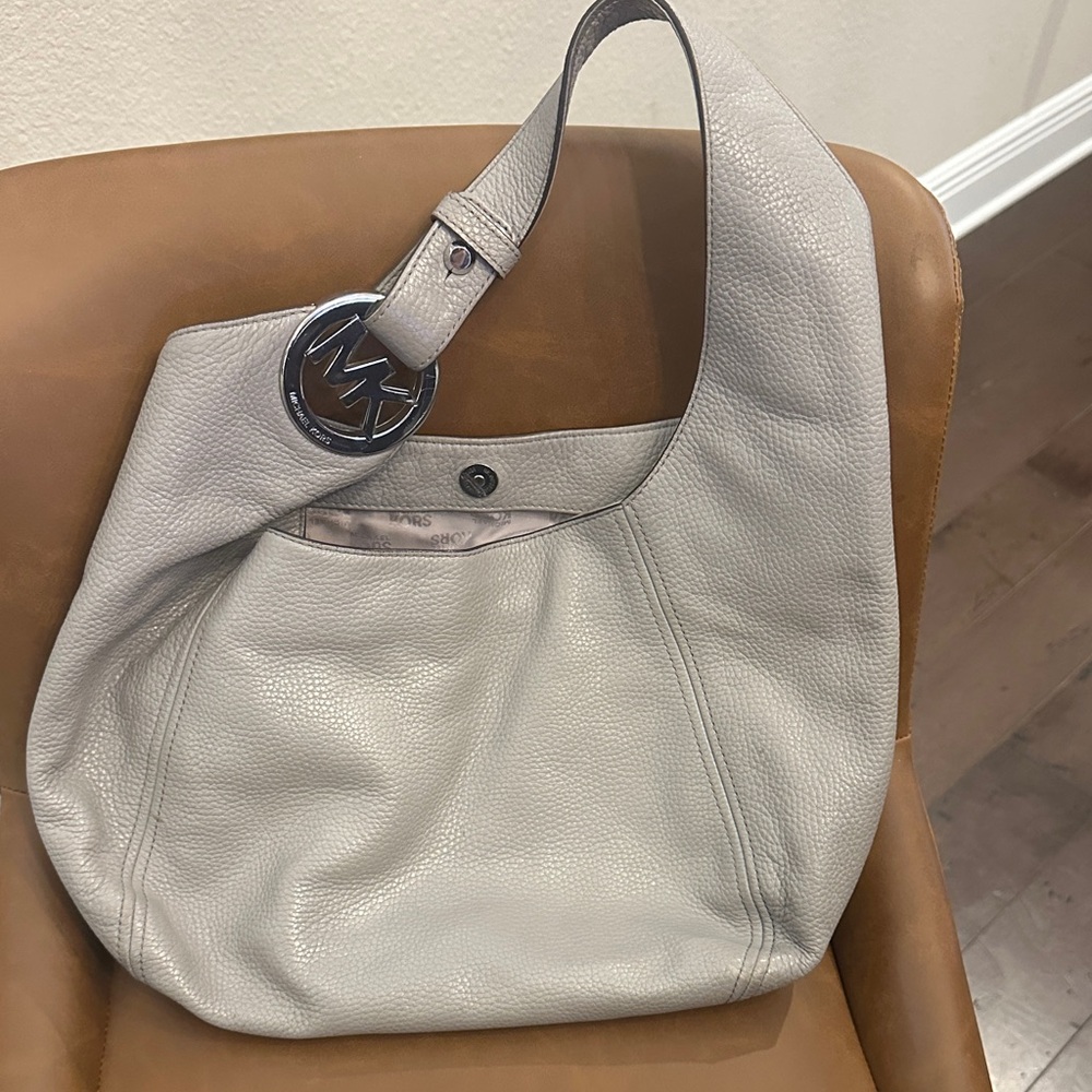 Michael Kors Gray Hobo Bag
